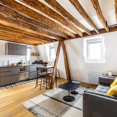 Daire Guestready - Charming Near The Beaubourg *